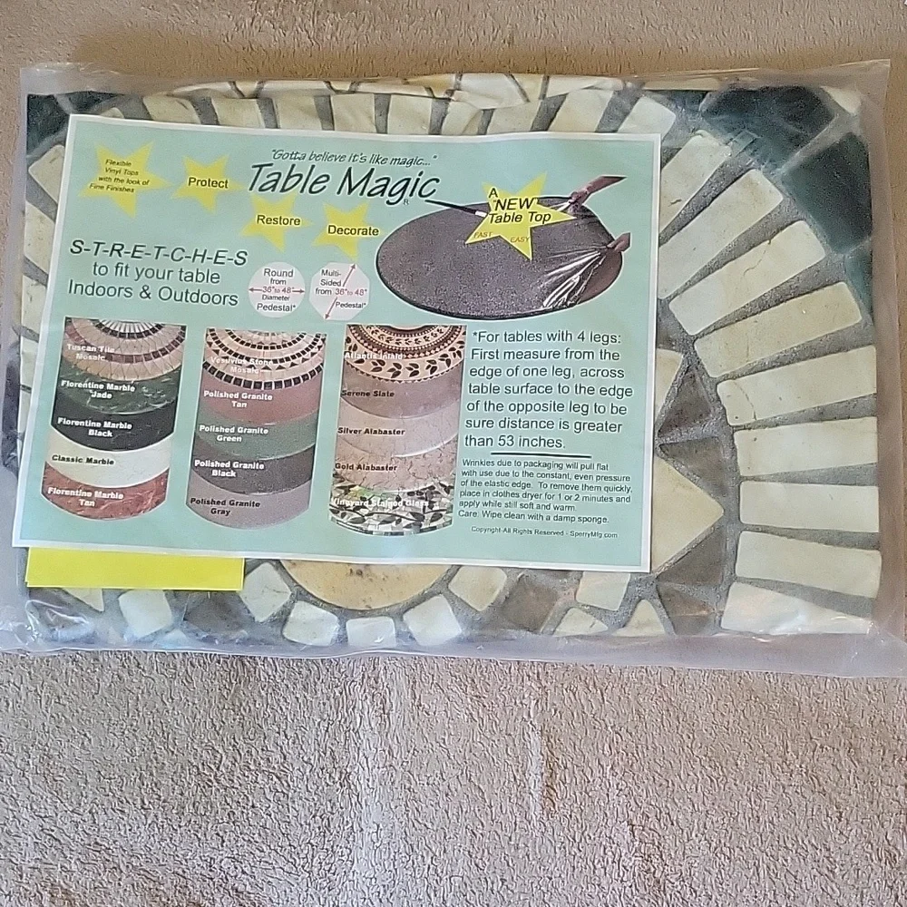 Table Magic Vinyl top